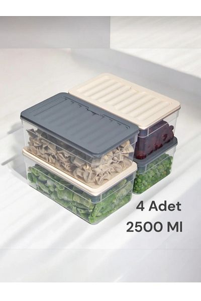 VİZYON Refrigerator Organizer, Freezer Storage Container Colorful Storage Container