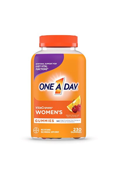 One A Day Women's Multivitamin Gummies, Immune Support, Vitamins A, C, D, E, Zinc, Calcium, 230ct