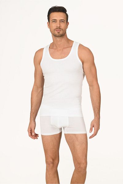 NBB Men's Sneaker 713 White Verruche Ribana Fabric Round Neck