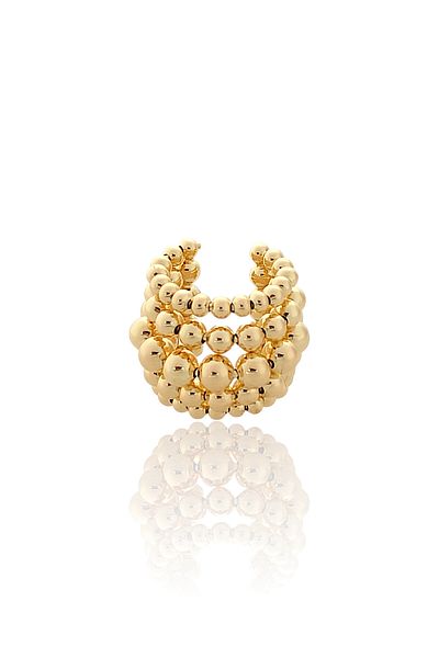 Çlk Accessories Premium Single Five Rows Beaded Cartilage Earrings