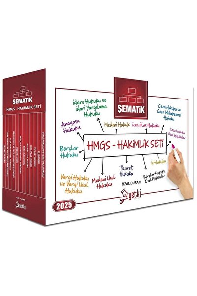 Yetki Yayıncılık Yetki 2024 HMGS Hakimlik Şematik Set Yetki Yayıncılık