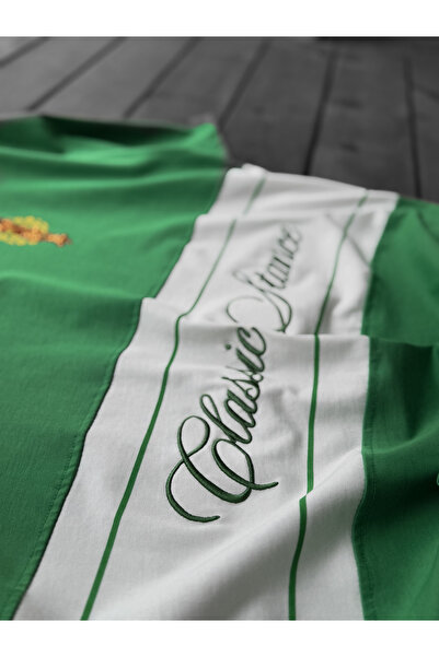 BYBASICMAN Tricou verde clasic brodat YP-5023