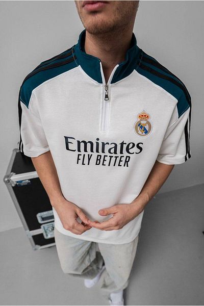 Sentinel R. Madrid Logo Embroidery Premium Zipper T-Shirt (Gift)