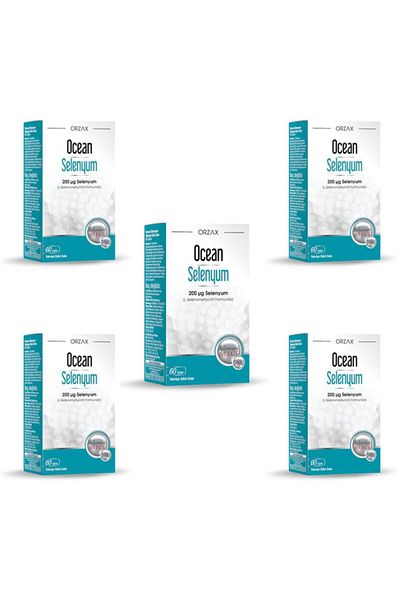 Ocean Selenium 200 Mcg 60 Tablets 5 Pieces