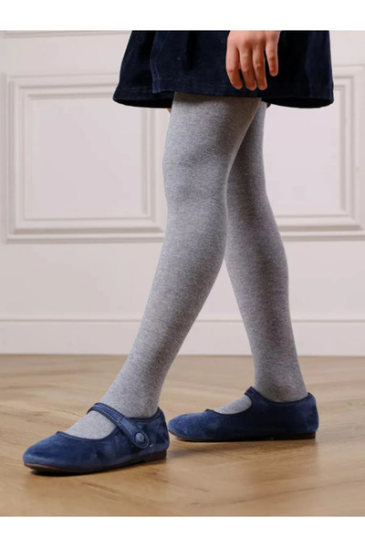 Mikka Lüks Памучни бебешки и детски обикновени чорапогащи, училищни чорапи