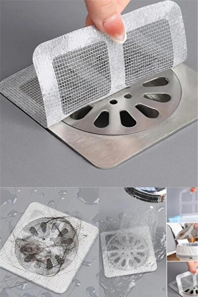 jetfast 10 Pieces Bathroom Drain Strainer Hair Catcher Strainer Bath Shower Drain Anti-Clogging Strainer