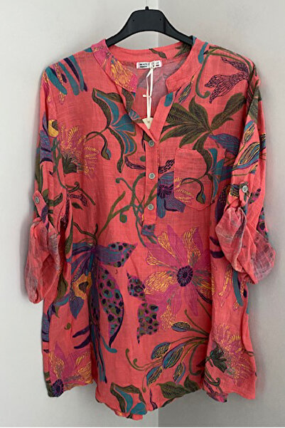 AYASOFYA OTANTIK Жіноча італійська блуза з новим візерунком «лілія», деталями...