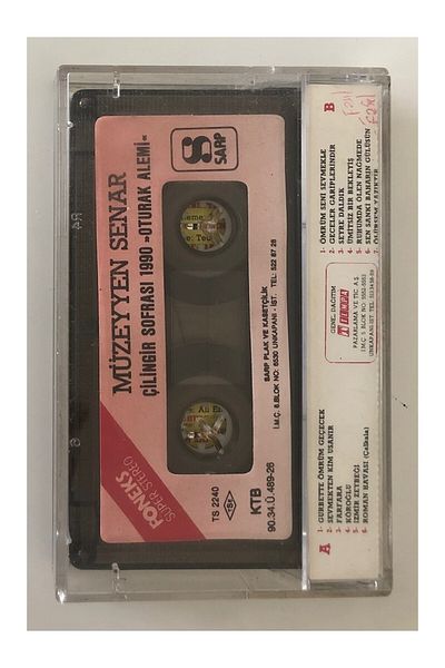 Plakevi İzmir Müzeyyen Senar Locksmith Table 1990 (Seat Realm) Cassette (Original Period Paper Printing Cassette)