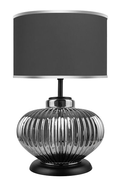 MINIMAL ETICARET VE BILGI TEKNOLOJILERI Ellipse Silver Chrome Glass Lampshade