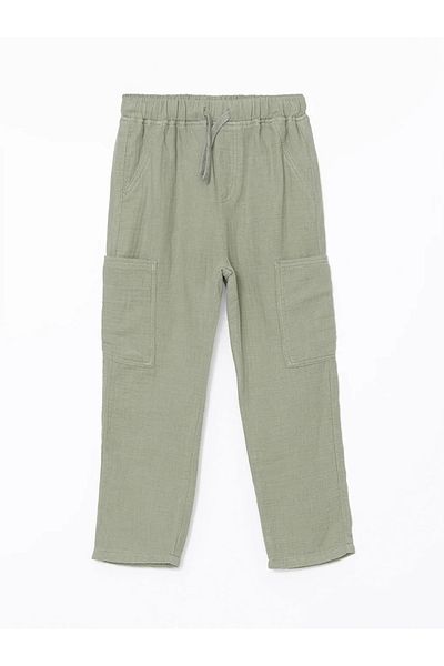 LC Waikiki Παντελόνι Cargo για αγόρια LCW baby Green Basic