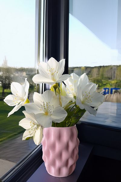N NOXXO Nordic Decorative Volume Vase Vegan Pla Pink
