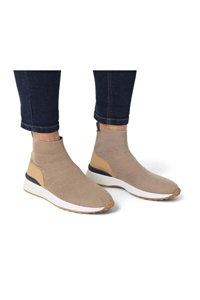 sistem Turtleneck Linen Men's Sports Shoes-Mink