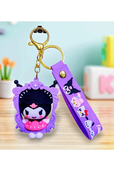 izmir yazici servis Kuromi Keychain Bag Ornament Accessory Jumbo Size Figure Size 6X8 Cm. Gift
