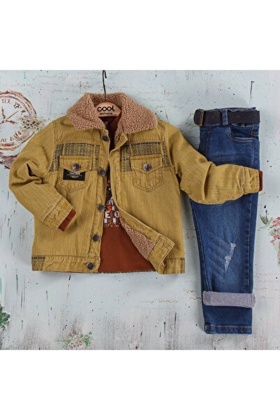 Cool Exclusive Boy's 4-Piece Jacket Set with Pockets and Metal Buttons