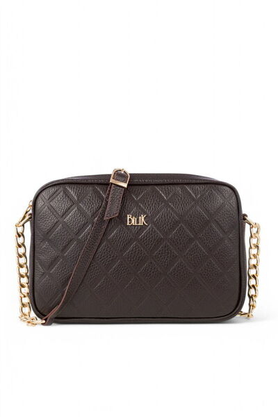 Bilik Deri Hakiki Deri Kahve-Rölax Kadın Çapraz Askılı Çanta BLM 3844