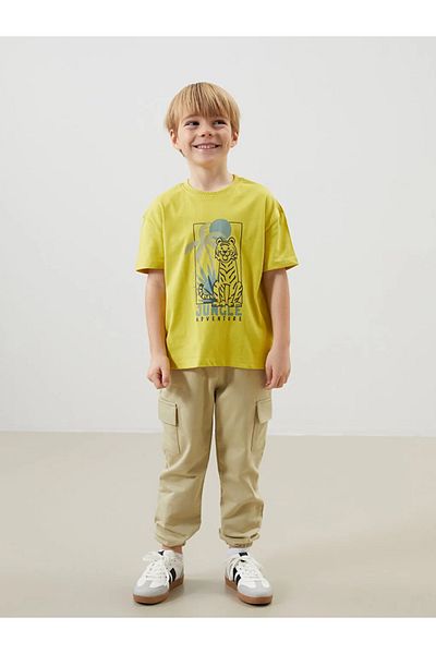 LC Waikiki LCW Kids Khaki Elastic Waist Jogger Αγόρια Φούτερ