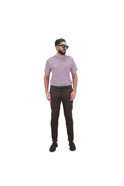 Giordano Men's Cotton Spandex Twill Low Rise Slim Fit Khakis