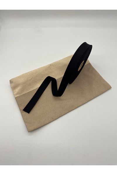 Ak Tuhafiye 100% βαμβάκι (Koton) Piping Black 25 μέτρα μήκος - 2 cm πλάτος - Bias Ply Cotton Piping 25 μέτρα No:8