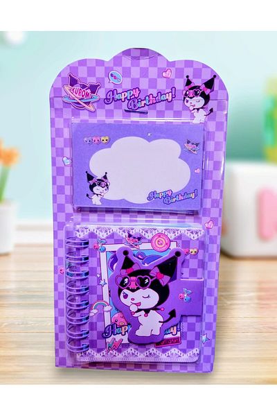 izmir yazici servis Kuromi Mini Notepad and Postit Set Set of 2 Gift Set