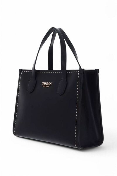 Guess Geantă de umăr pentru femei Silvana Black Hwvc 8665220