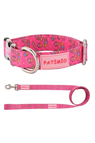 PATİMİO Ice Cream Köpek Boyun Ve Gezdirme Tasma Seti