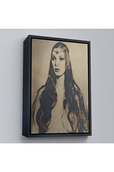 Harita Sepeti Crno uramljena slika na platnu "Circe je boginja magije" Vilija...