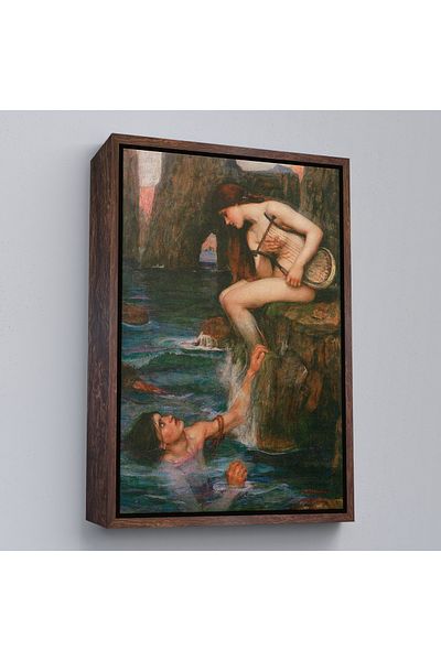 Harita Sepeti John William Waterhouse με καφέ πλαίσιο 1849-1917 Αγγλία Ζωγραφική τοίχων