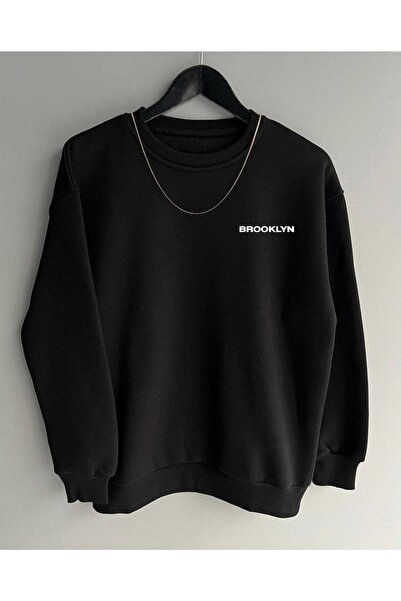 Tarzsokak Unisex Brooklyn Yazılı Siyah