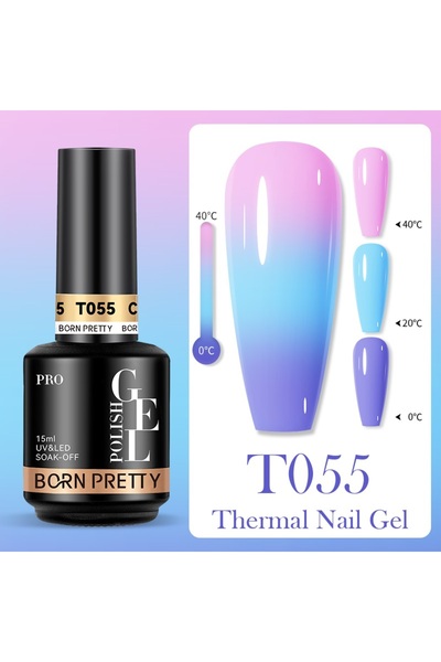 Born Pretty Thermal Uv Led Kalıcı Oje 15 ml Termal Isıyla Renk Değiştiren Oje...