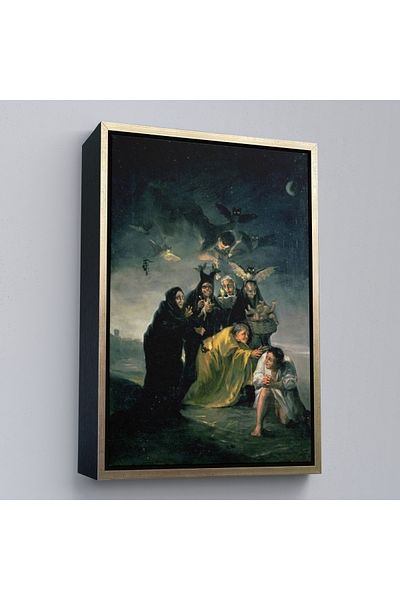 Harita Sepeti Μαγικός πίνακας Francisco Goya στο μουσείο του Madrid Spain Lázaro Galdiano με χρυσό πλαίσιο