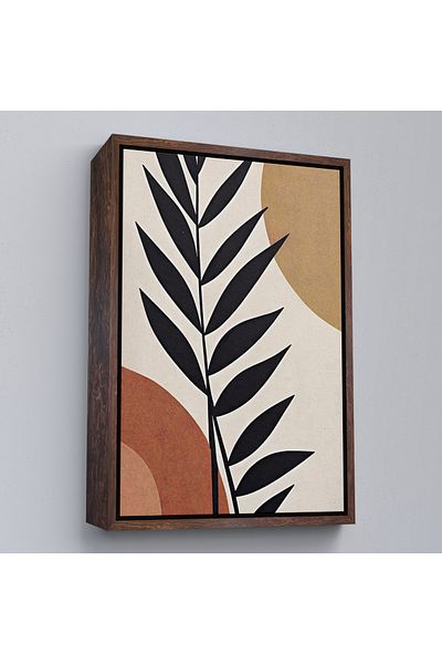 Harita Sepeti Tablou de ramuri abstracte cu cadru alb