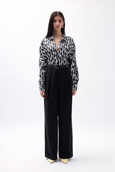 ASFSTORE Cămașă crop cu model TIANA