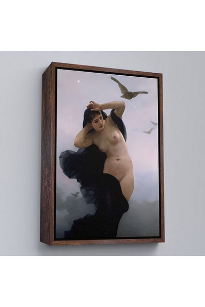 Harita Sepeti William-Adolphe Bouguereau The Night Pictură de perete cu cadru alb