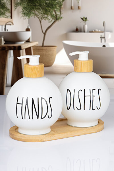 naturelove 2-компонентна бамбукова основа с бамбуков капак, дозатор за течен ...