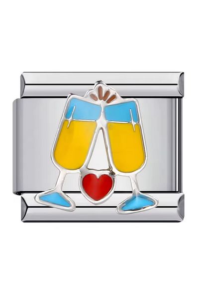 RoseCo00 Italian Steel Bracelet Charm
