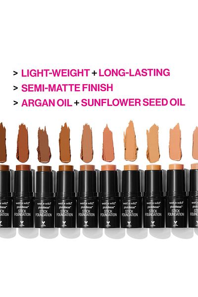WET N WİLD Photo Focus Matte Foundation Stick Makeup, Classic Ivory | Vegan & Cruelty-Free