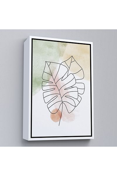 Harita Sepeti Pictură abstractă nordică cu cadru alb