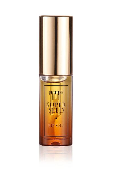 Petitfee Lip Oil Super Seed | 0.10 Oz | Moisturizing with Honey, Propolis | Glowy Lip Care