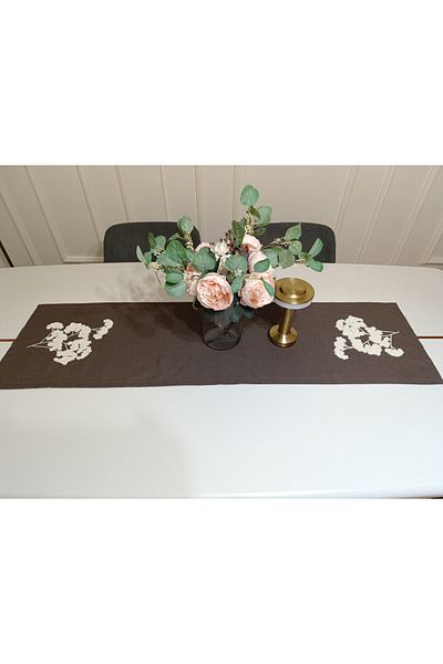 Home Bud Patterned Punch Embroidered Runner 38X130 cm
