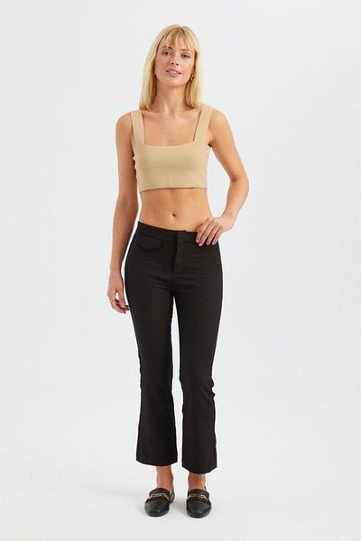 Hiccup Τετράγωνο γιακά Crop Top