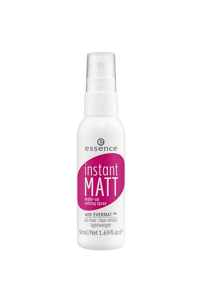 Essence مستحضرات التجميل بخاخ تثبيت المكياج الفوري غير اللامع