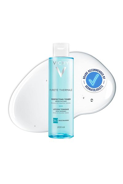 Vichy Pureté Thermale Alcohol-Free Hydrating Toner with Glycerin for Sensitive Skin