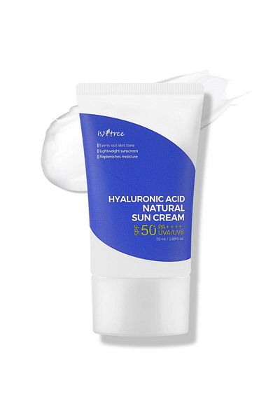 Isntree ISNTREE Hyaluronic Acid Suncream SPF50 PA++++ 50ml | Evens Skin Tone | Lightweight & Moisturizing