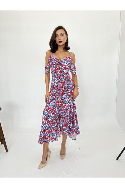 Gökyüzü Moda 6410 Dress-Red