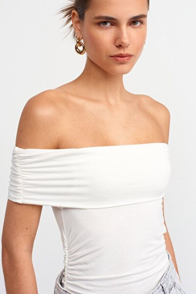Hiccup Omuzdan Askılı, İnce Beli Sıkıştırmalı Bodycon Üst