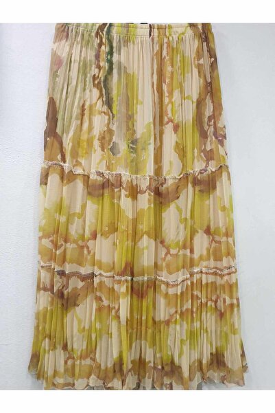 sercan konfeksiyon Kadın şifon Piliseli Etek