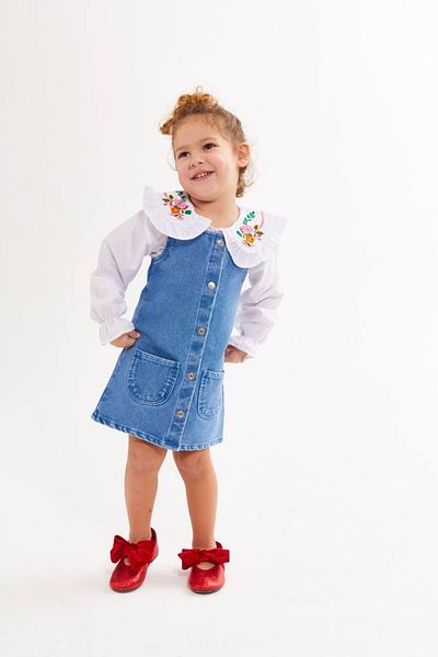 MODA Girl's Flowery Gilet Suit
