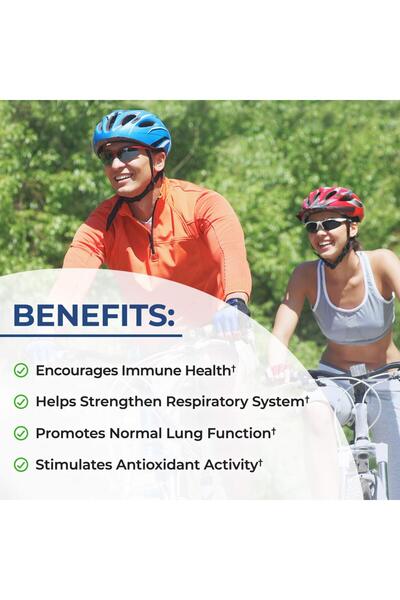 BioSchwartz Respiratory & Immune Support with Quercetin, Vitamin D, Cordyceps, 60 Capsules