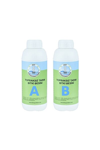 Topraksız Tarım Bitki Besini 1 Lt A 1 Lt B