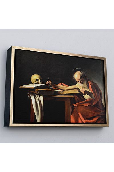 Harita Sepeti Caravaggio într-un cadru de aur - Pictură de scris Sfântul Ieremia